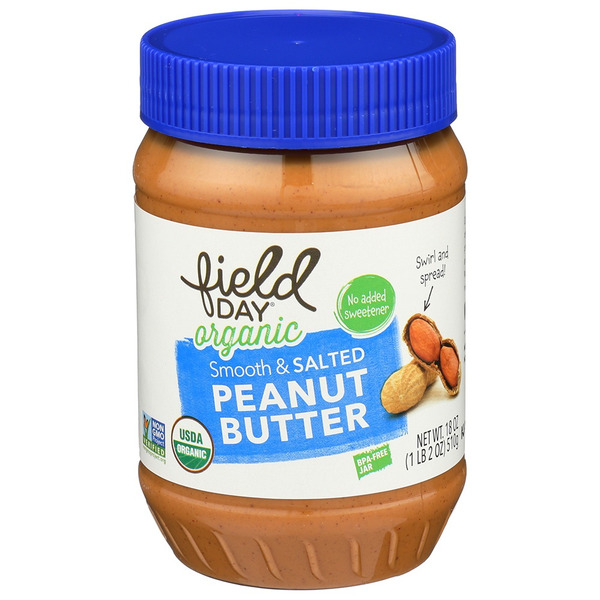 Nut Butters & Fruit Spreads FIELD DAY Peanut Butter, Organic, Smooth & Salted hero