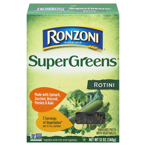 Grains, Rice & Dried Goods Ronzoni SuperGreens Rotini, Five Vitamins and Minerals, Non-GMO hero