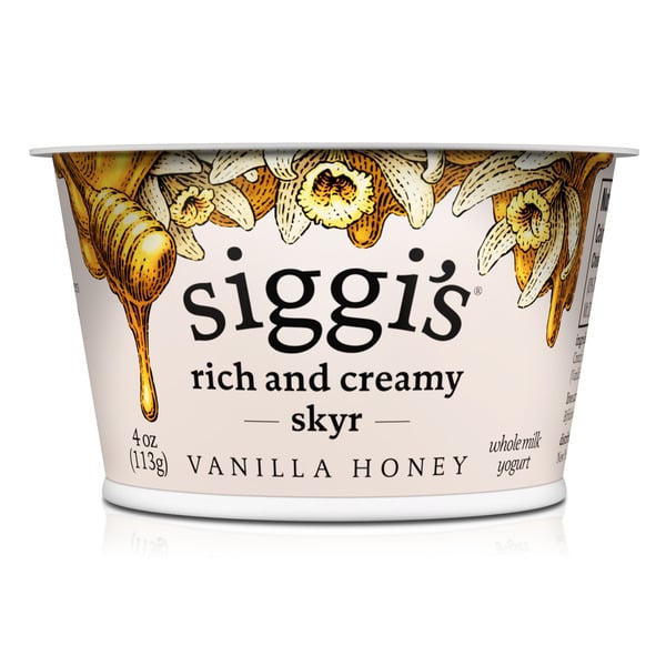 Yogurt Siggi's Triple Cream Icelandic-Style Strained Yogurt Vanilla hero