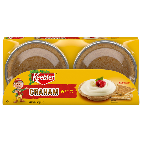 Doughs, Gelatins & Bake Mixes Keebler Pie Crusts, Graham, Mini hero