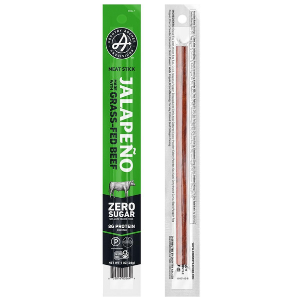 Popcorn & Jerky Country Archer Beef Stick, Jalapeno hero