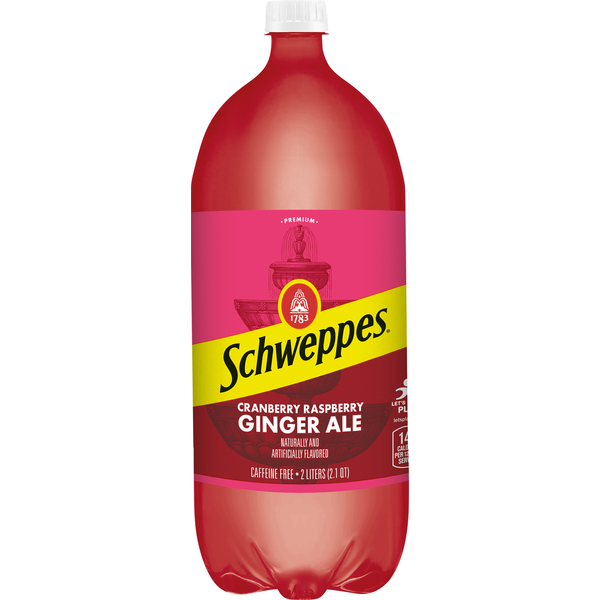 Schweppes Ginger Ale, Caffeine Free, Cranberry Raspberry hero