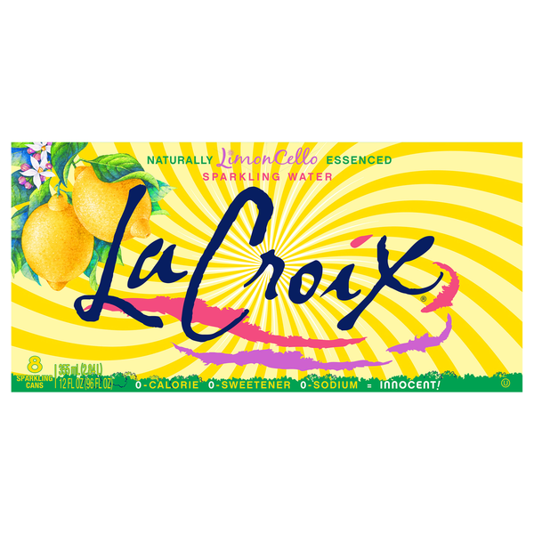 Water, Seltzer & Sparkling Water LaCroix Sparkling Water, LimonCello hero