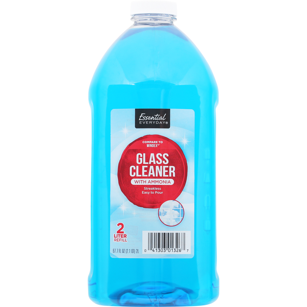 Cleaning Products Essential Everyday Glass Cleaner, with Ammonia, Refill hero