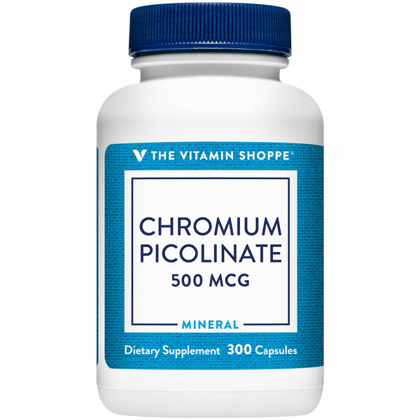 Other Supplements The Vitamin Shoppe Chromium Picolinate - 500 MCG (300 Capsules) hero