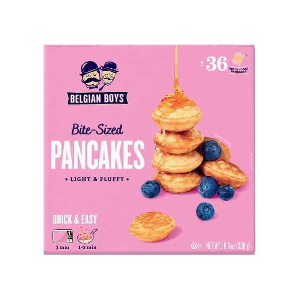 Hot Cereal & Pancake Mixes Belgian Boys Refrigerated Bite-Sized Pancakes hero