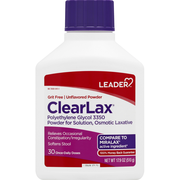 Feminine Care Leader Clearlax, Unflavored Powder hero