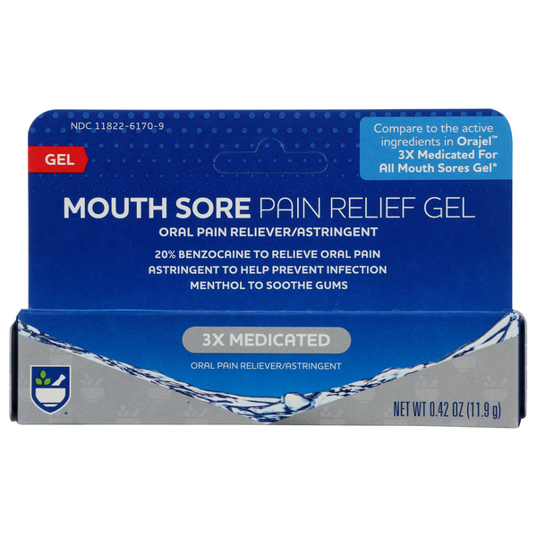 Honeys, Syrups & Nectars Rite Aid Mouthsore Gel .42Z hero