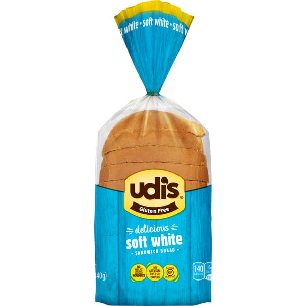 Bread Udi's Gluten Free Delicious Soft White Sandwich Bread hero