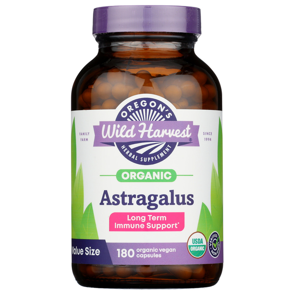 Vitamins & Supplements Oregon's Wild Harvest Organic Astragalus Capsules hero