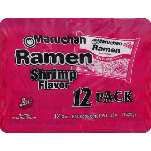 Soup, Broth & Bouillon Maruchan Ramen Noodle Soup, Shrimp Flavor hero