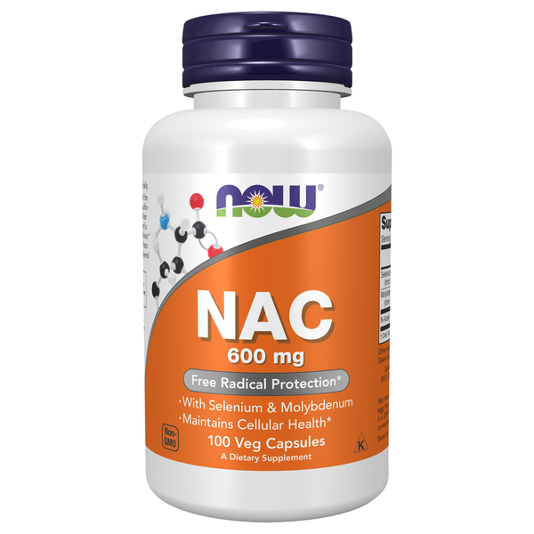 Vitamins & Supplements NOW NAC (N-Acetyl Cysteine) 600 mg with Selenium & Molybdenum hero