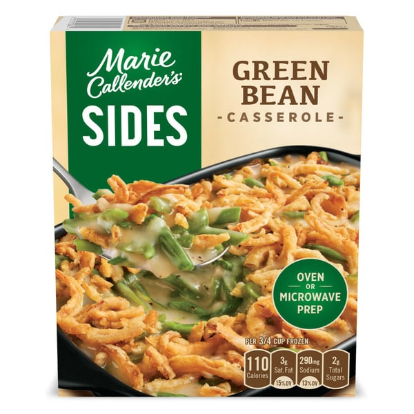 Frozen Meals Marie Callender's Sides, Green Bean Casserole, Frozen Food hero