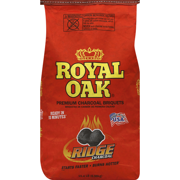 More Household Royal Oak Charcoal Briquets, Premium, Ridge hero