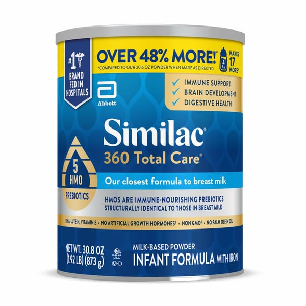 Similac 360 Total Care Infant Formula Powder With 5 HMO Prebiotics hero