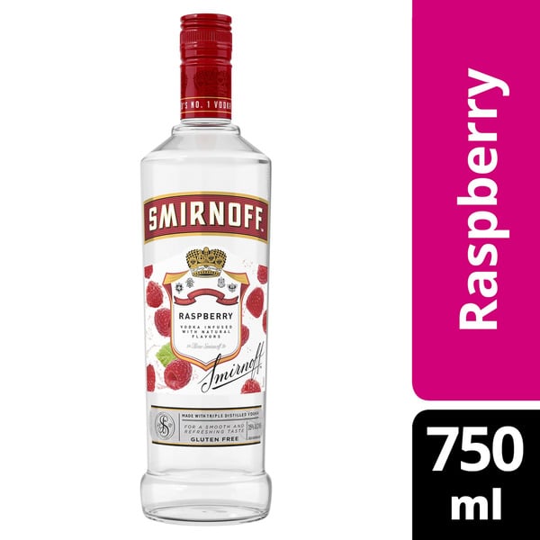 Flavored Vodka Smirnoff Raspberry Vodka hero