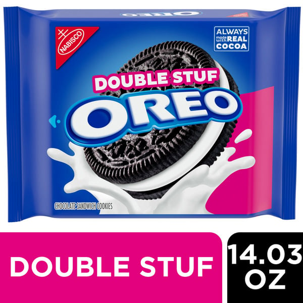 Packaged Cookies Oreo Double Stuf Chocolate Sandwich Cookies hero