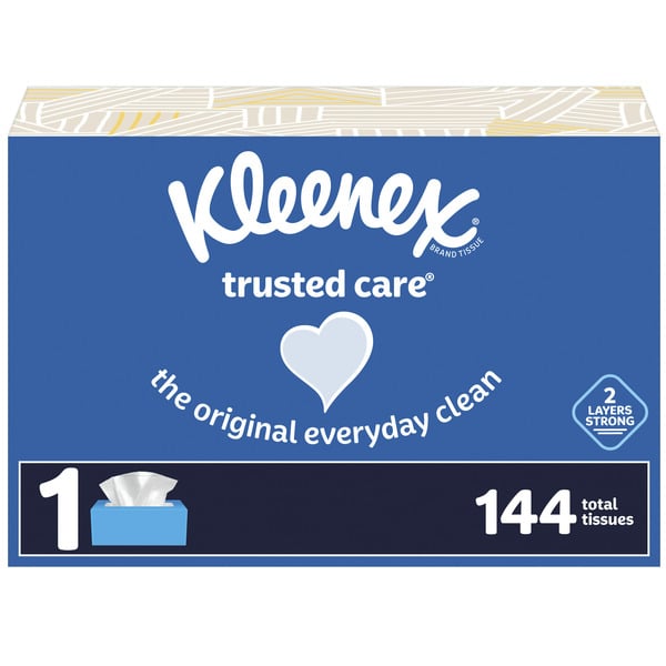 Paper Goods Kleenex Trusted Care Facial Tissues hero