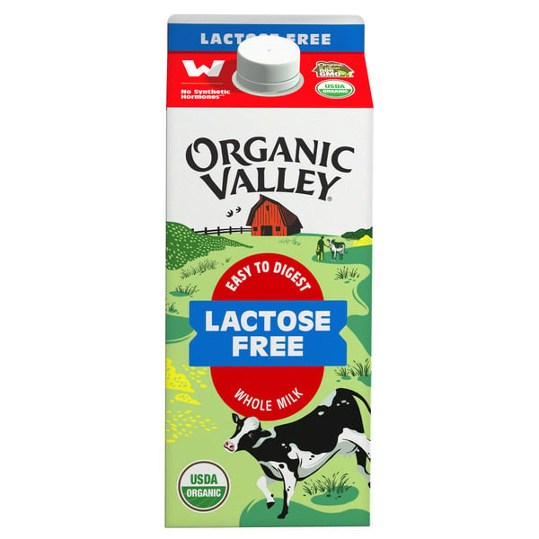 Milk Organic Valley Lactose Free, Whole Organic Milk, 64oz (Half Gallon) hero