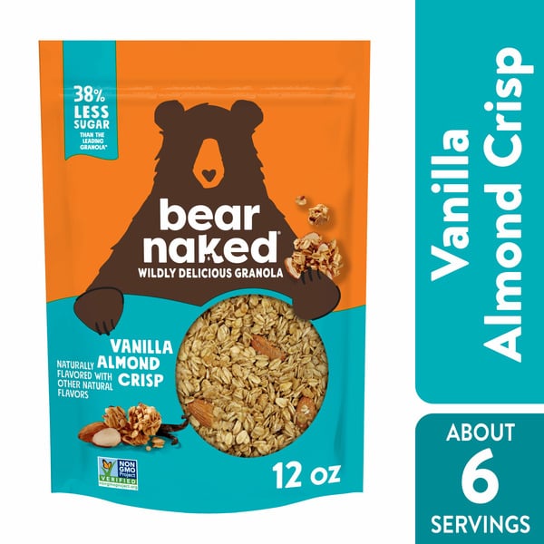 Cereal Bear Naked Granola Cereal, Whole Grain Granola, Breakfast Snacks, Vanilla Almond Crisp hero