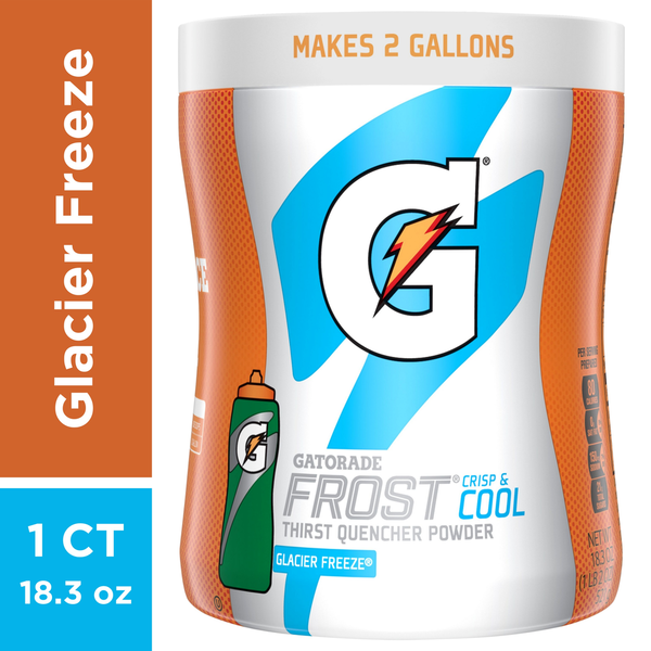 Energy & Sports Drinks Gatorade Frost Thirst Quencher Powder, Glacier Freeze hero