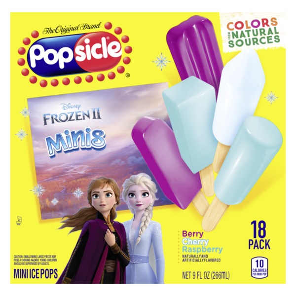 Ice Cream & Toppings Popsicle Disney Frozen Minis Berry Cherry and Raspberry Variety hero