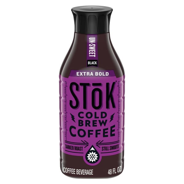 Creamers STōK Extra Bold Cold Brew Coffee, Black, Unsweetened, Dark Roast hero