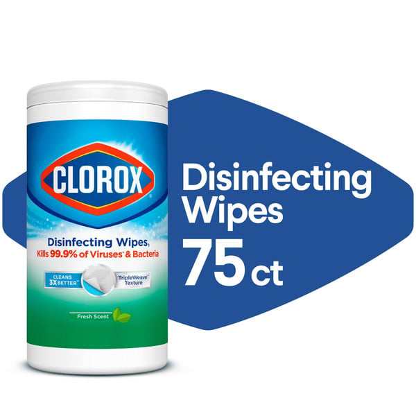 Cleaning Products and Supplies Clorox Disinfecting Wipes, Bleach Free Cleaning Wipes, Fresh Scent hero