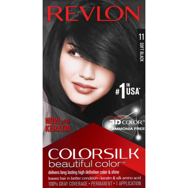 Hair Care Colorsilk Permanent Hair Color, Soft Black 11 hero