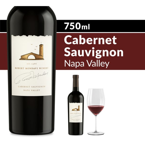 Red Wines Robert Mondavi Winery Napa Valley Cabernet Sauvignon Red Wine Bottle hero