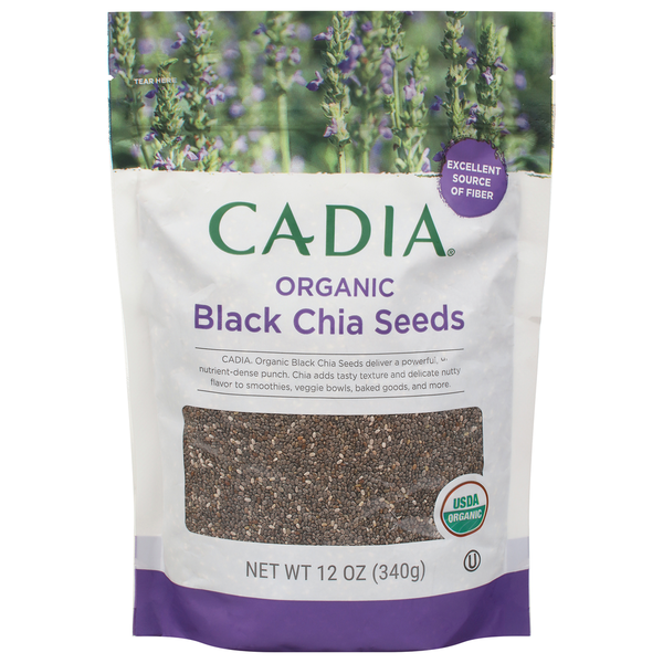 Whole & Ground Seeds CADIA Chia Seeds, Organic, Black hero