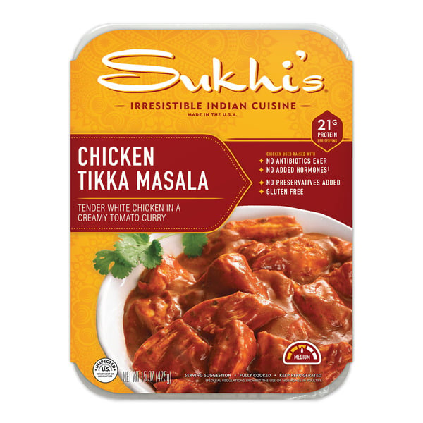 Ribs, BBQ & Prepared Meats Sukhi's Indian Chicken Tikka Masala Family Entree Meal, Mild hero