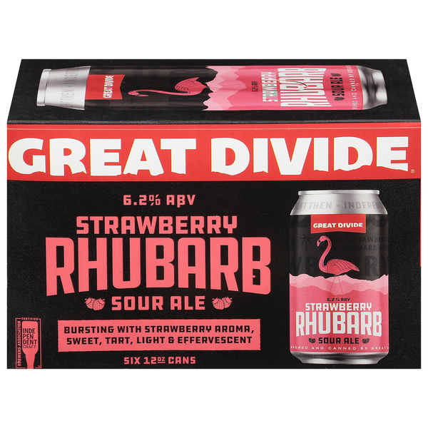 Great Divide Beer, Strawberry Rhubarb, Sour Ale hero