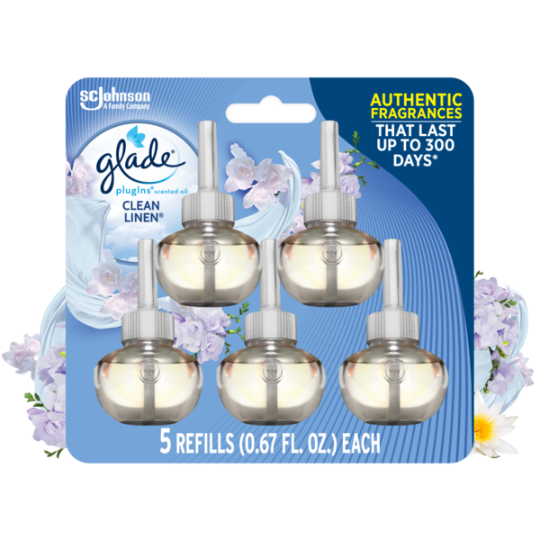 Air Fresheners & Candles Glade® PlugIns Scented Oil Air Freshener Refills, Clean Linen™ hero