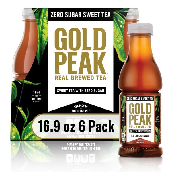 Tea Gold Peak Zero Sugar Diet Iced Tea Drink hero