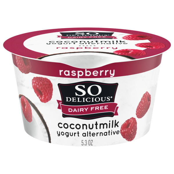 Milk So Delicious Dairy Free Coconut Milk Raspberry hero