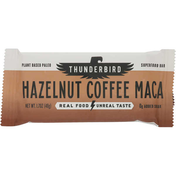 Energy & Granola Bars Thunderbird Superfood Bar, Hazelnut Coffee Maca hero