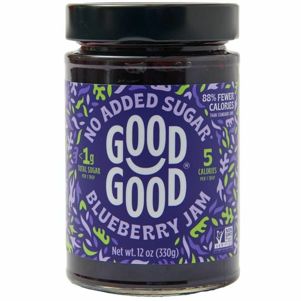 Spreads Good Good Blueberry Jam, No Added Sugar hero