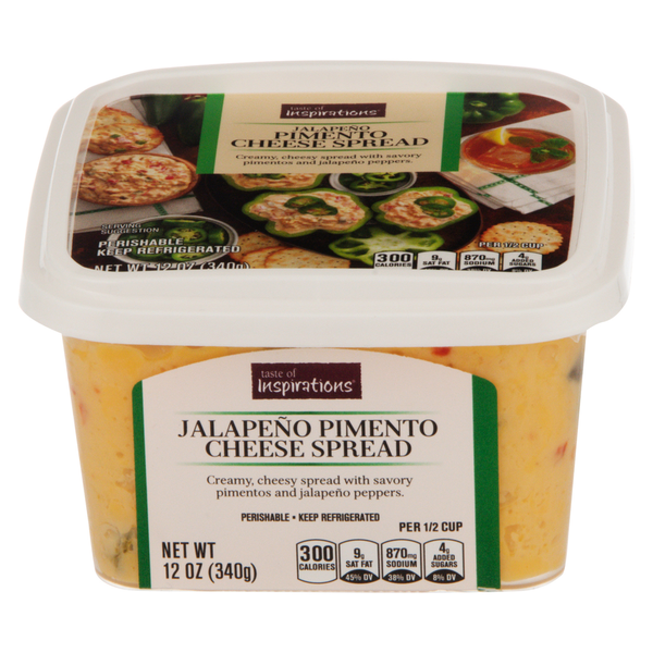 Deli Dips, Spreads, Snacks Taste of Inspirations Cheese Spread, Jalapeno Pimento hero