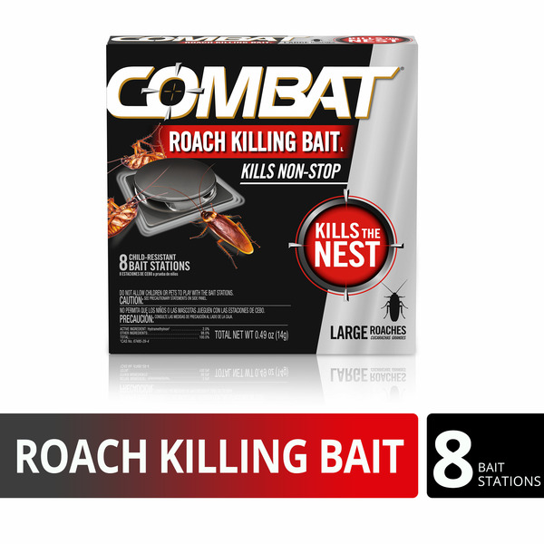 More Household Combat Roach Killing Bait, Large Roach Bait Station, Kills the Nest, Child-Resistant hero