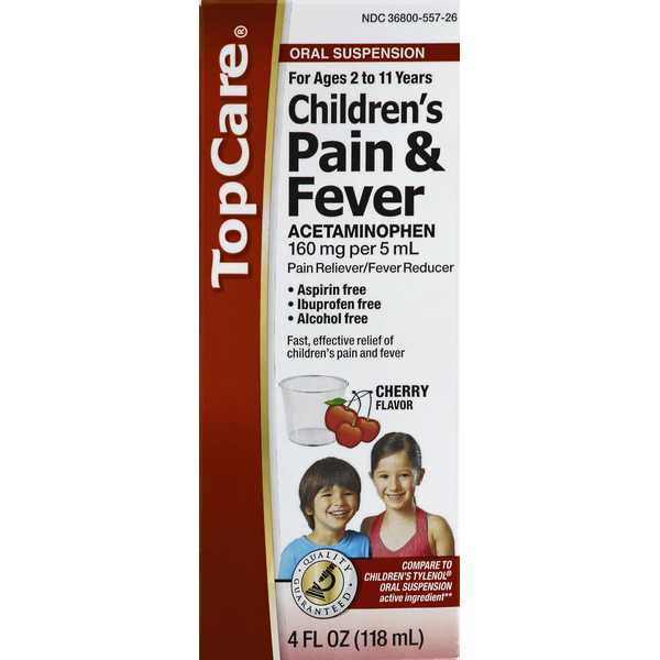 Muscles, Joints & Pain Relief TopCare Pain & Fever, Children's, Oral Suspension, Cherry Flavor hero