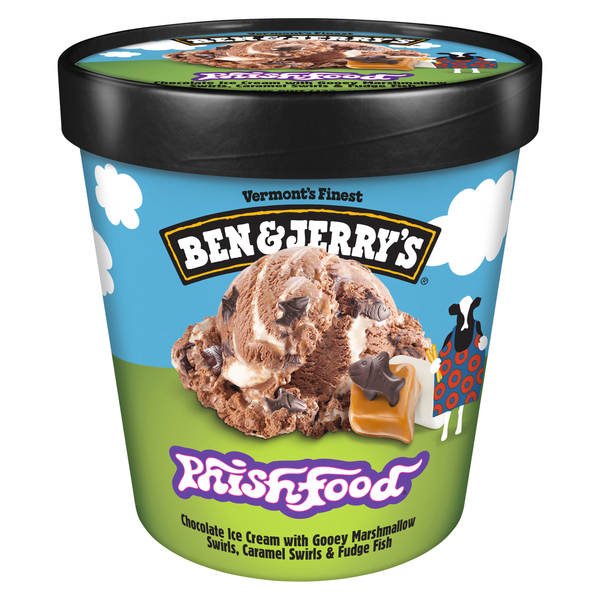 Frozen Ben & Jerry's Phish Food® Chocolate Ice Cream Pint hero