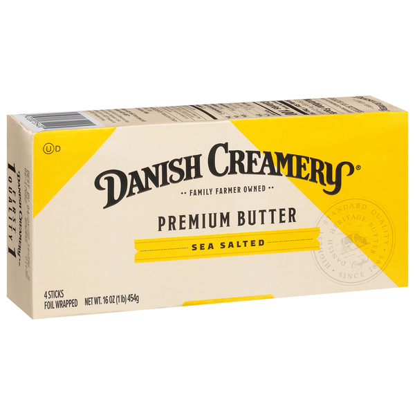 Butter Danish Creamery Butter, Premium, Sea Salted, 4 Sticks hero