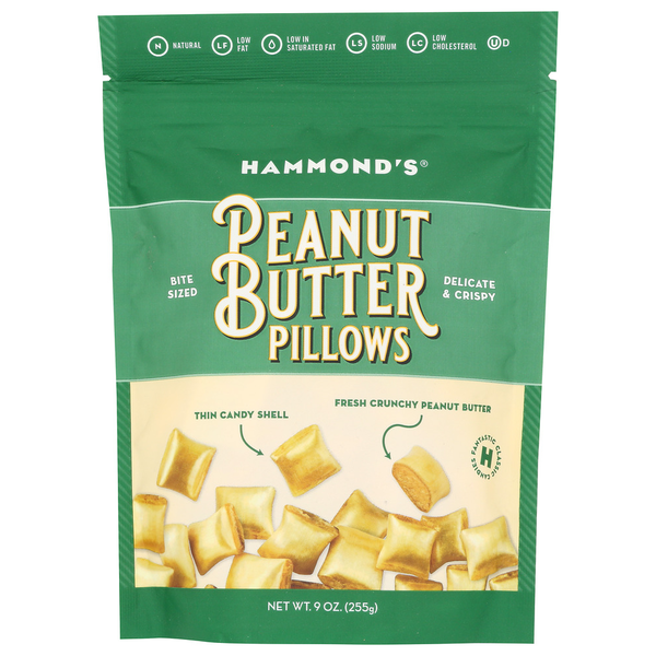 Hammond's Candies Natural Peanut Butter Pillows hero