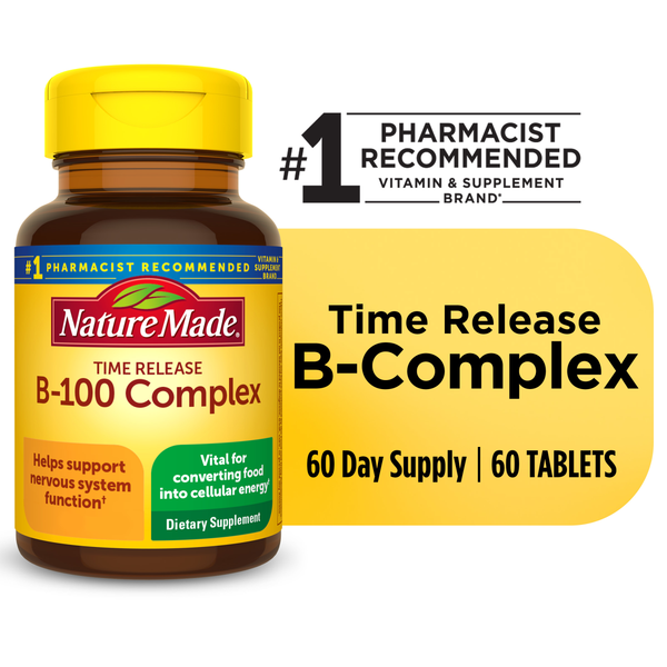 Vitamins & Supplements Nature Made Time Release B-100 B Complex Tablets hero