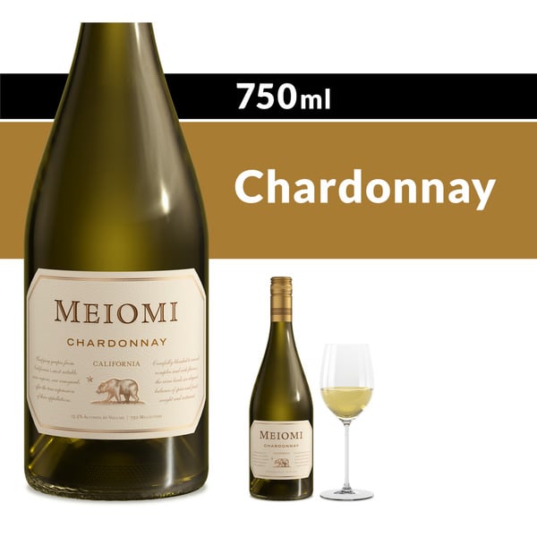 White Meiomi Chardonnay White Wine Bottle hero