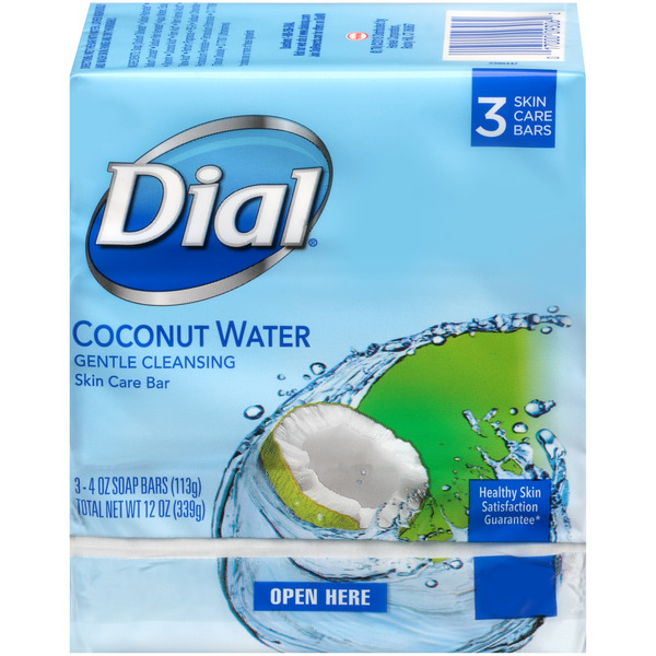 Body Lotions & Soap Dial Skin Care Bar Soap, Coconut Water hero