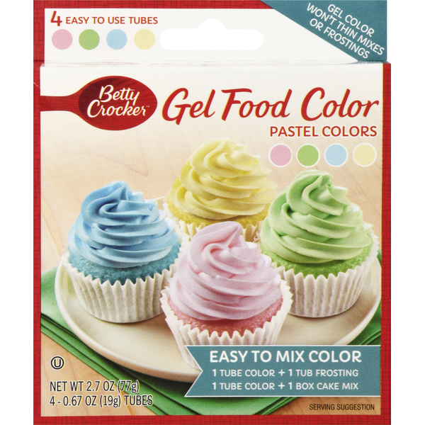 Baking Supplies & Decor Betty Crocker Gel Food Color, Pastel hero