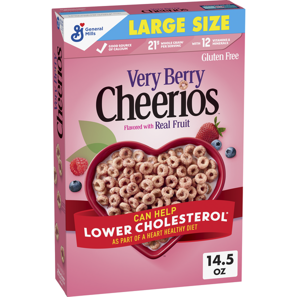 Cereal Cheerios Very Berry Gluten Free Cereal, Large Size hero