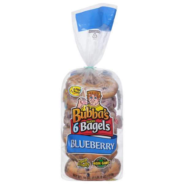 Bread Bubba’s Bagels, Blueberry, Sliced hero